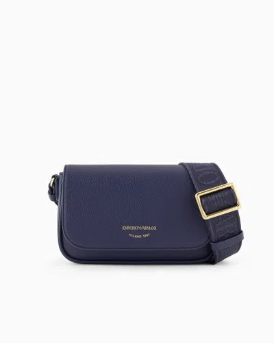 Emporio Armani Official Store Deer-print Mini Bag In Bleu