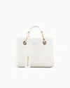 Emporio Armani Official Store Deer-print Myea Mini Bag In White