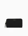 Emporio Armani Deer-print Myea Wallet With Wraparound Zip In Black
