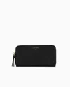 Emporio Armani Official Store Deer-print Myea Wallet With Wraparound Zip In Black
