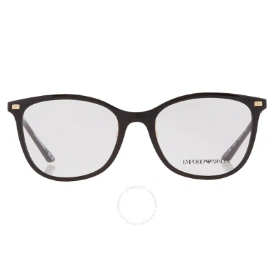 Emporio Armani Demo Oval Ladies Eyeglasses Ea3199 5001 53 In Black