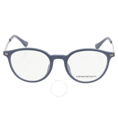 Emporio Armani Demo Phantos Men's Eyeglasses Ea3188u 5088 51 In Blue