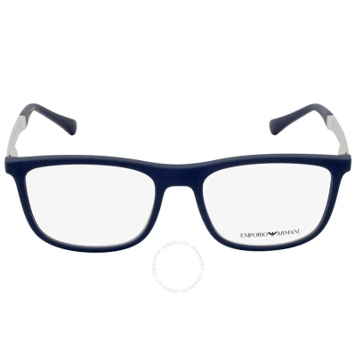 Emporio Armani Demo Rectangular Men's Eyeglasses Ea3170 5474 55 In N/a