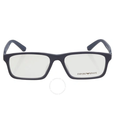 Emporio Armani Demo Rectangular Men's Eyeglasses Ea3213f 5088 54 In N/a