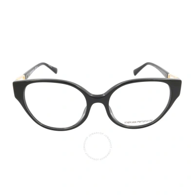 Emporio Armani Demo Round Ladies Eyeglasses Ea3211f 5017 54 In N/a