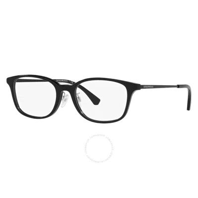 Emporio Armani Demo Square Eyeglasses Ea3217d 5017 52 In Black