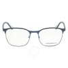 Emporio Armani Demo Square Men's Eyeglasses Ea1114 3018 54 In Blue