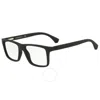 Emporio Armani Demo Square Men's Eyeglasses Ea3034 5649 55