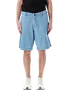 Emporio Armani Chambray Denim Bermuda Shorts