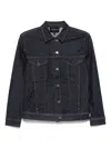 Emporio Armani Cotton Denim Jacket With Buttoned Cuffs