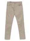 Emporio Armani Slim Fit Jeans In Light Beige