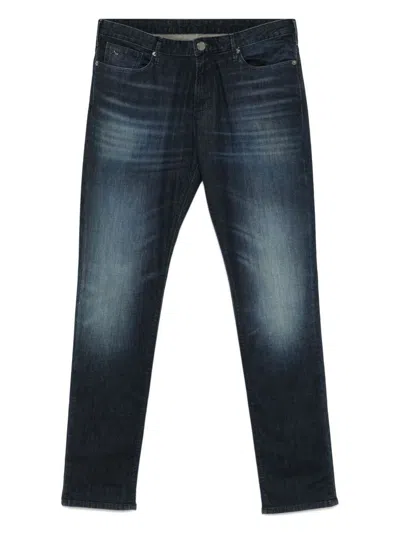Emporio Armani Denim Cotton Jeans In Blue