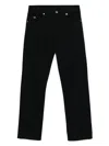 Emporio Armani Denim Cotton Jeans In Black