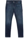 Emporio Armani Denim Cotton Jeans In Blue