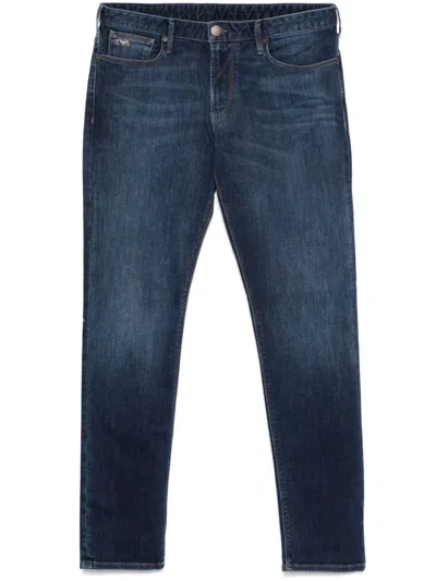 Emporio Armani Denim Cotton Jeans In Blue