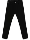 Emporio Armani Man Pants Black Size 31 Cotton, Elastane In Black