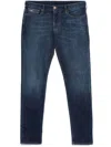 Emporio Armani Denim Cotton Jeans In Blue