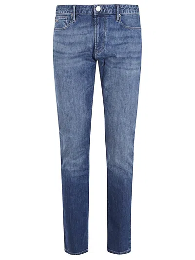 Emporio Armani Denim Cotton Jeans In Blue
