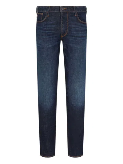 Emporio Armani Denim Cotton Jeans In Blue