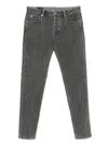Emporio Armani Grey Denim Cotton Jeans In Gray
