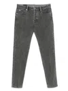 Emporio Armani Grey Denim Cotton Jeans In Gray