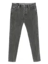 Emporio Armani Grey Denim Cotton Jeans In Gray