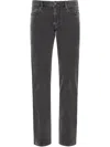 Emporio Armani Denim Cotton Jeans In Grey