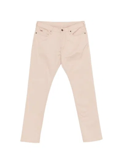 Emporio Armani Denim Cotton Jeans In Neutral