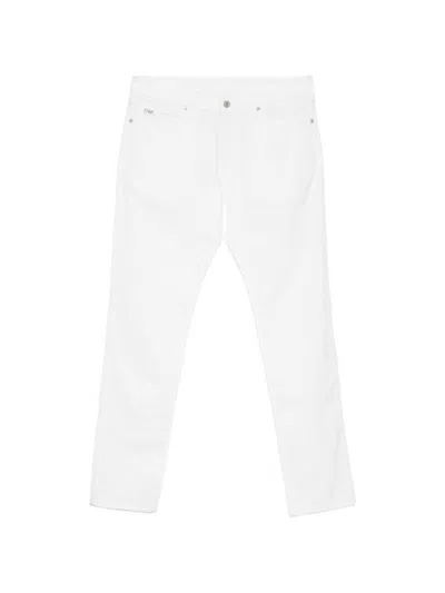 Emporio Armani Denim Cotton Jeans In White