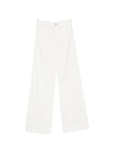 Emporio Armani Denim Cotton Jeans In White