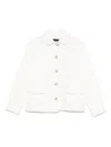 Emporio Armani Cotton Jacket With Collar And Pockets In White