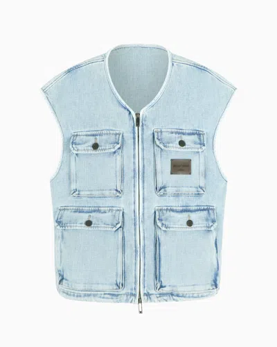 Emporio Armani Denim Jackets In Blue