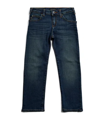Emporio Armani Kids' Denim Jeans In Blue