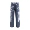 Emporio Armani Sv Printed Drill Pants In Blue