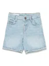 Emporio Armani Denim Shorts In Blue