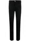 Emporio Armani Slim-fit Stretch Cotton Jeans With Belt Loops In Black