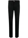 Emporio Armani J20 High-waisted Super-skinny Leg Jeans In Stretch Denim In Black