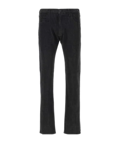 Emporio Armani Jeans In Denim Stretch Nero Uomo In Black