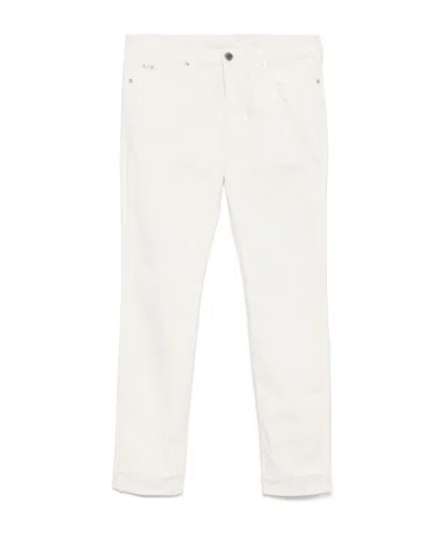 Emporio Armani Denim Trousers With Belt Loops In White