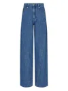 Emporio Armani Diagonal-seam Jeans In Blue