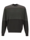 Emporio Armani Virgin Wool Jumper With Micro Jacquard Op-art Diamonds In Multi