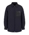 Emporio Armani Diamond-quilted Jacket In Black