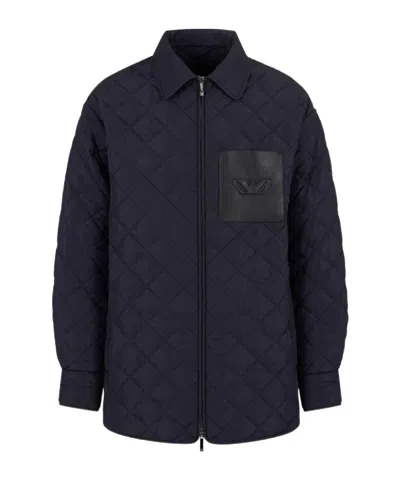EMPORIO ARMANI DIAMOND-QUILTED JACKET