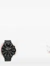 Emporio Armani Three-hand Date Stainless Steel Watch In Black