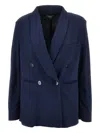 Emporio Armani Dopp Blazer In Blue