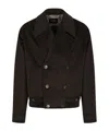 Emporio Armani Long-sleeved Casual Jacket In Black