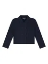 Emporio Armani Double-breasted Jacket In Blue