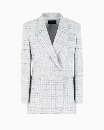 Emporio Armani Double Breasted Jackets In Gray