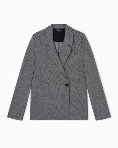 Emporio Armani Double Breasted Jackets In Black