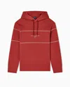 Emporio Armani Double-jersey Hooded Sweatshirt With 3d-effect Logo